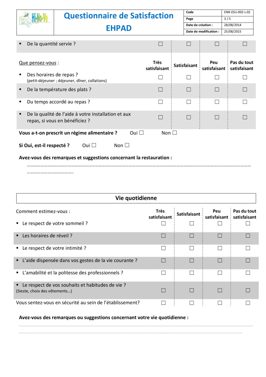 Exemple De Fiche De Questionnaire D Enquête - Exemple de ...